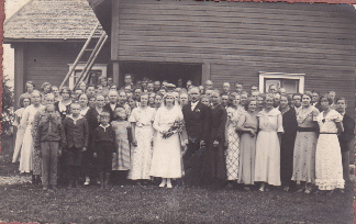 Hääkuva. Kuva: Seuran arkisto (Pesonen H).