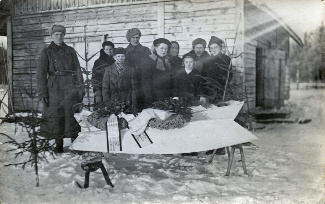 Hautajaiset. Kuva: Seuran arkisto (Pylkkönen)